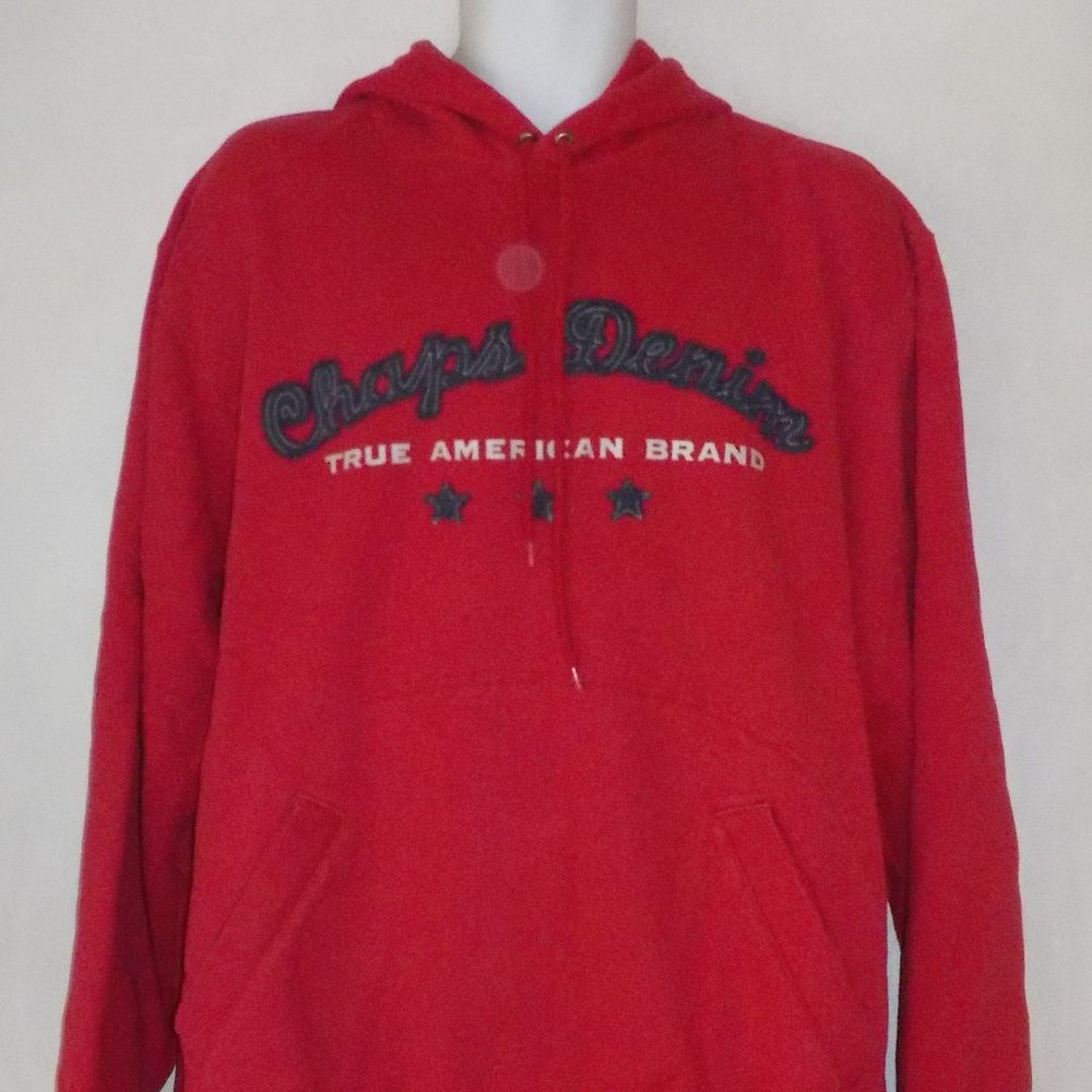 ** Chaps hoodie sz L red